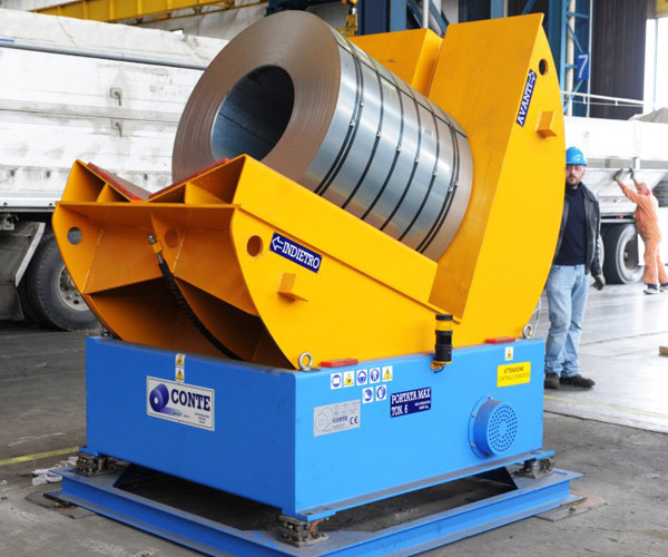 Movimentazione coils Conte Metal Mec
